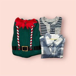 Lot Boy Newborn Baby Infant Outfit Sleeper